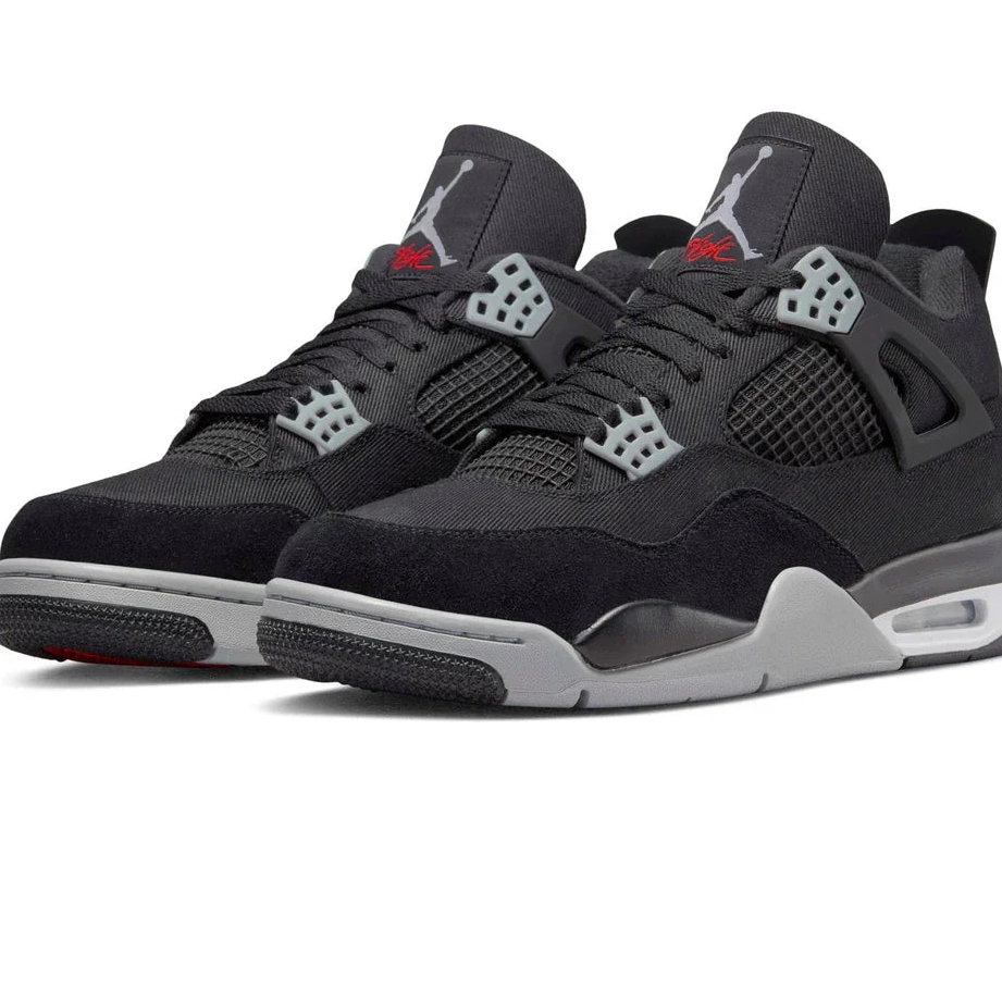 4 Canvas Retro Air Black Jordan SE 0808